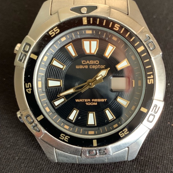 casio wave ceptor men's watch